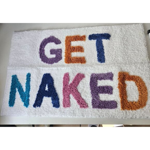 Get Naked Bathmat Bathroom Rug Microfiber 32"x20" Super Absorbent Non-Slip Plush - Picture 2 of 4
